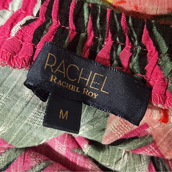 Rachel Zoe Tropical Midi Skirt Pink Beachy  Vacation Vacationcore Resort Size 6 - Picture 4 of 7